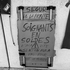 04 février 2021 à Gap (Hautes-Alpes) : Manifestation des soignants oubliés du Ségur de la santé.