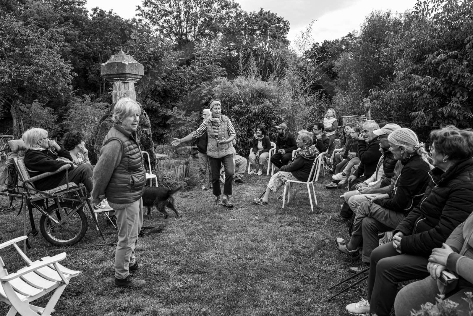 25 septembre 2024 : Promenade en joelette avec Bruno, accompagnateur en montagne et des élèves du lycée Sévigné de Gap