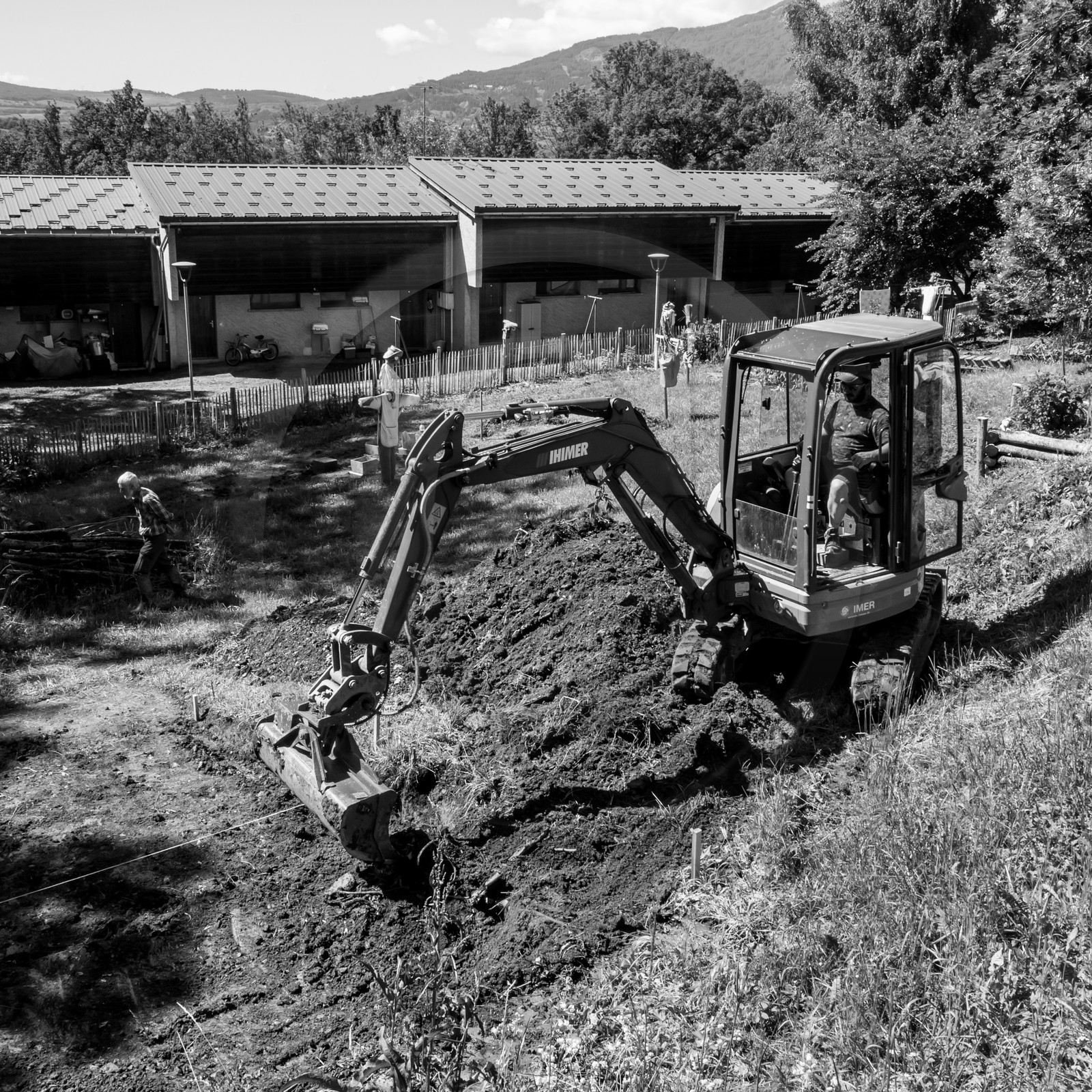 L'installation de la cabane