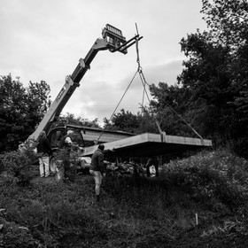 Installation de la cabane