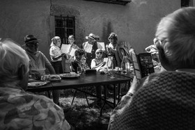 21 aout 2024 : Réalisation de Marcel Joli Coeur, l'homme de l'Ouort avec Barbara Fougnon, artiste plasticienne, et un anniversaire en chansons.