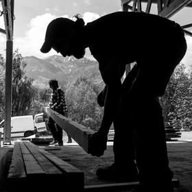 Construction d'une cabane