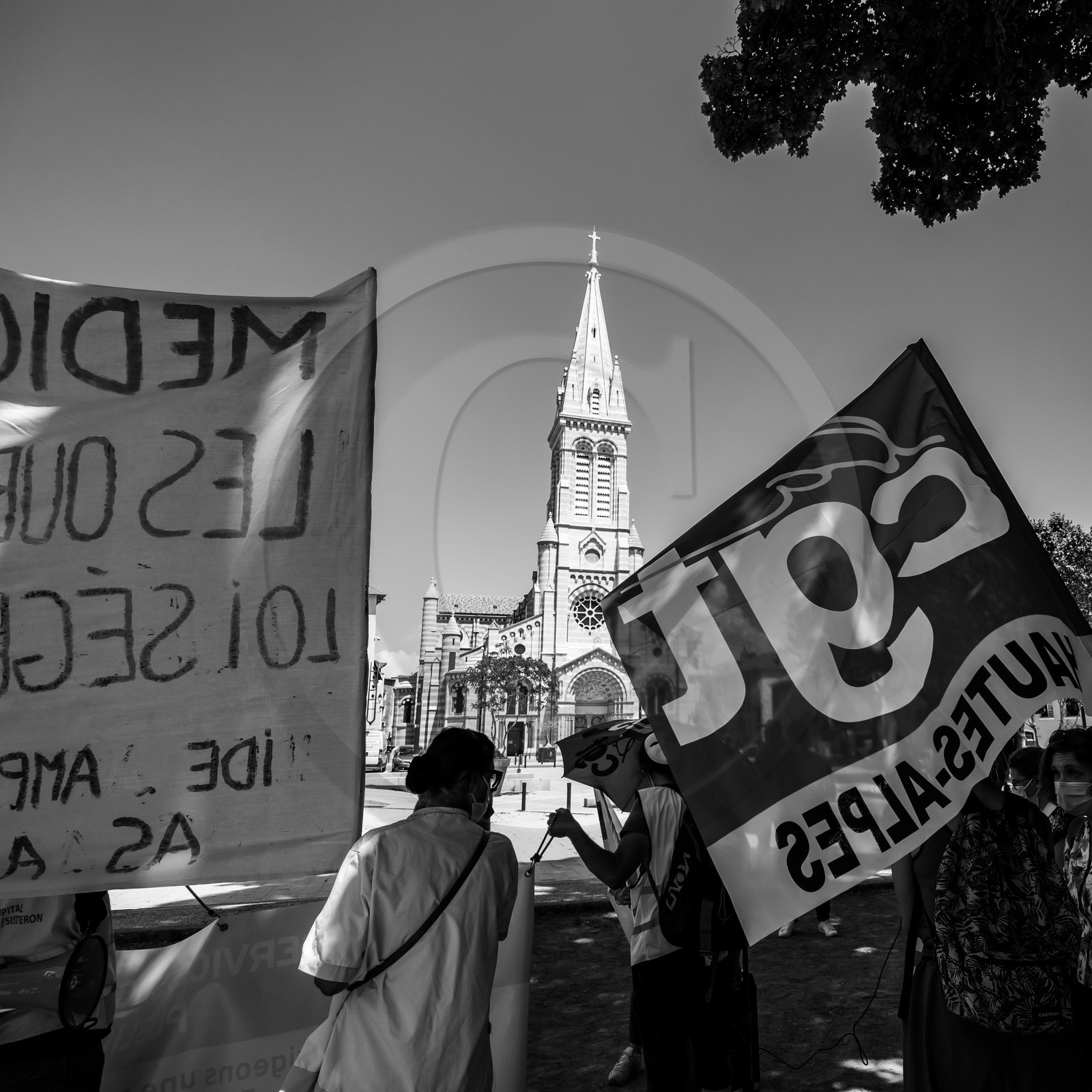 15 juin 2021 à Gap (Hautes-Alpes) : Manifestation des soignants oubliés du Ségur de la santé.