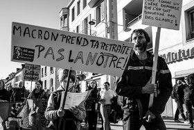 11 février 2023 : Manifestation contre la réforme des retraites à Gap (Hautes-Alpes)