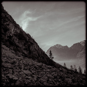 Paysage alpin à Champoléon