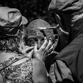 21 aout 2024 : Réalisation de Marcel Joli Coeur, l'homme de l'Ouort avec Barbara Fougnon, artiste plasticienne, et un anniversaire en chansons.