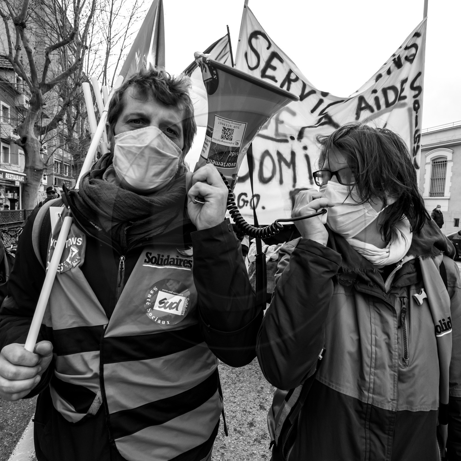 04 février 2021 à Gap (Hautes-Alpes) : Manifestation des soignants oubliés du Ségur de la santé. 04 février 2021 à Gap (Hautes-Alpes) : Manifestation des soignants oubliés du Ségur de la santé.