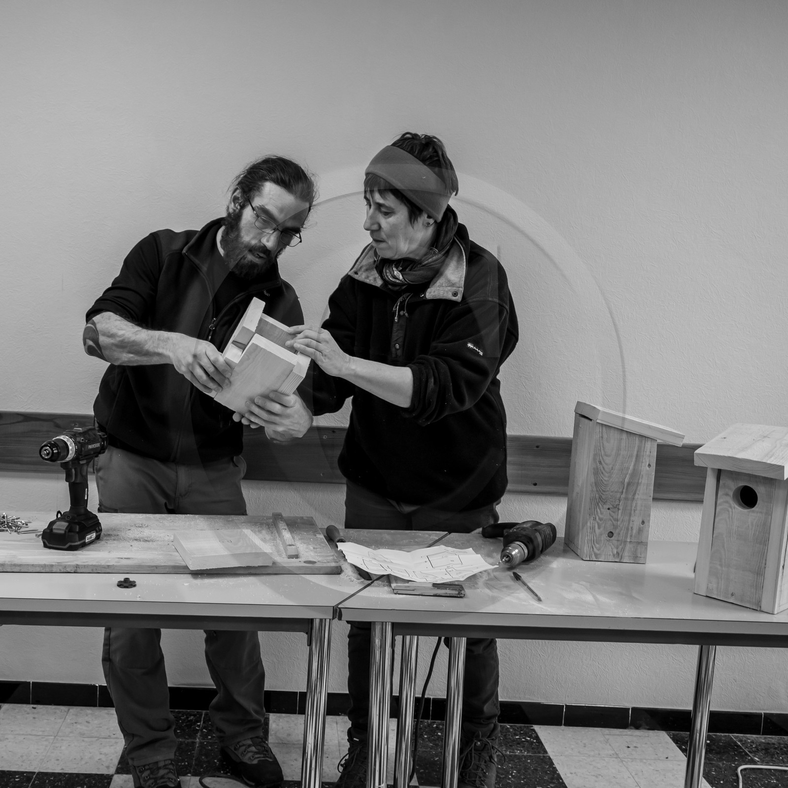 09 janvier 2019 : la fabrication des nichoirs