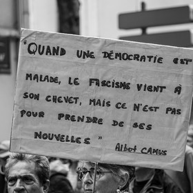 15 juin 2024 - Gap (Hautes-Alpes)- Manifestation contre l'extrême droite