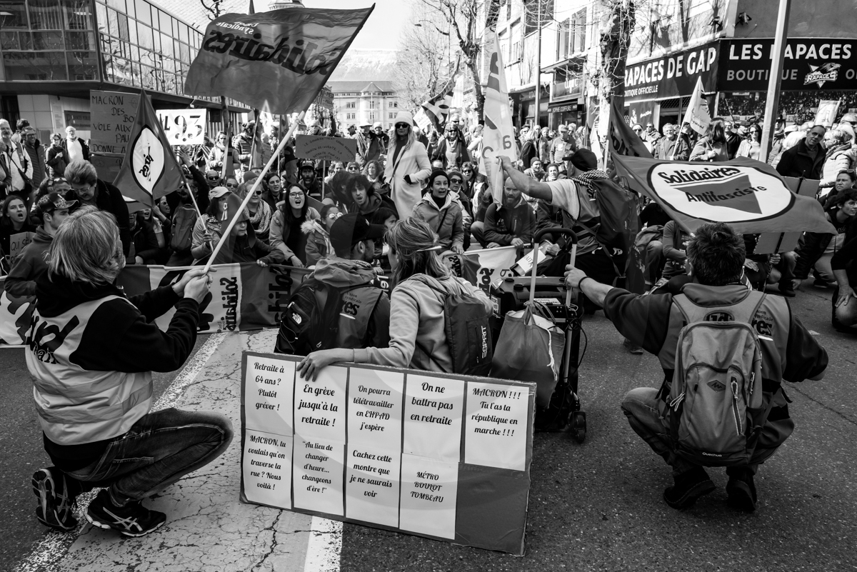 28 mars 2023 : Manifestation contre la réforme des retraites à Gap