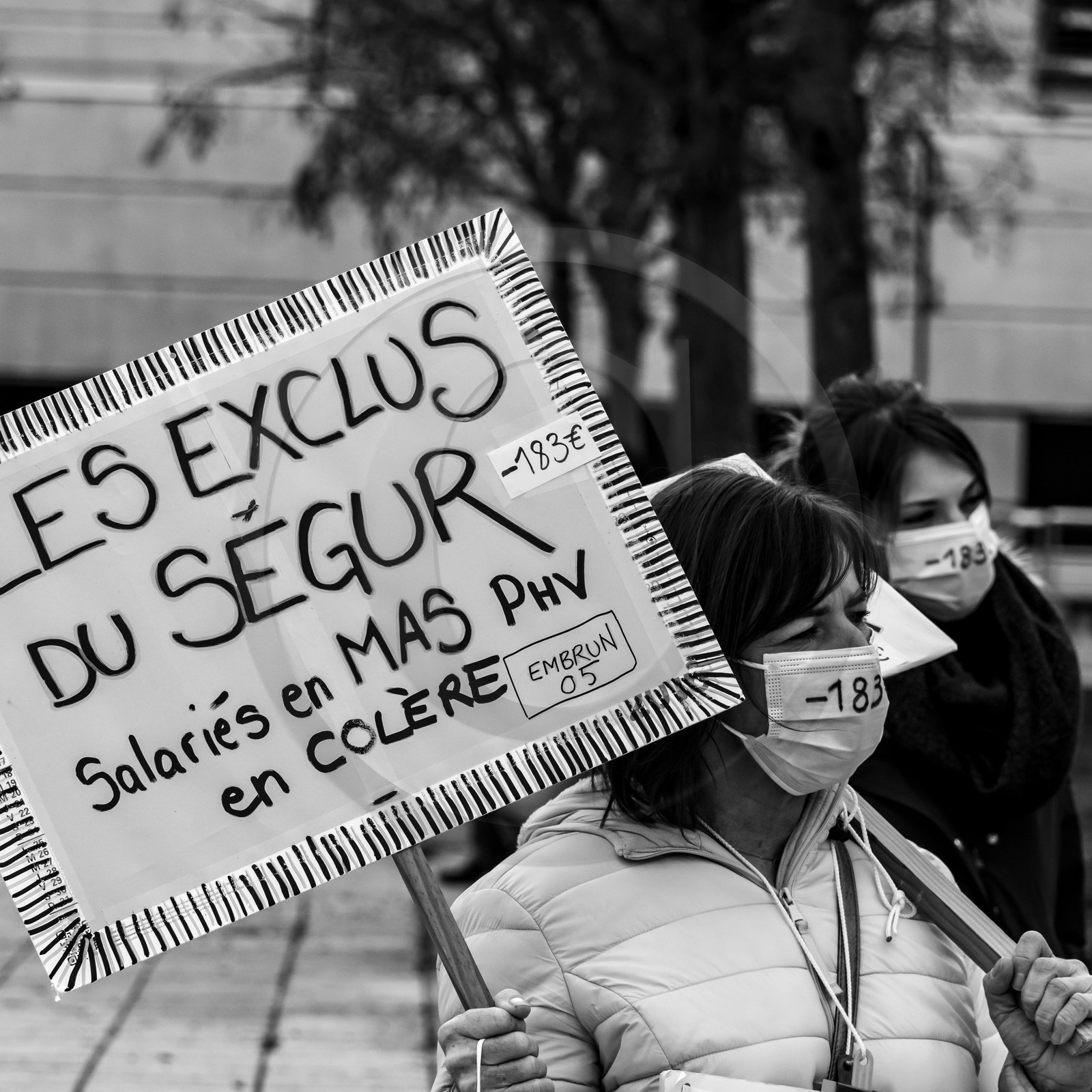 04 février 2021 à Gap (Hautes-Alpes) : Manifestation des soignants oubliés du Ségur de la santé. 04 février 2021 à Gap (Hautes-Alpes) : Manifestation des soignants oubliés du Ségur de la santé.