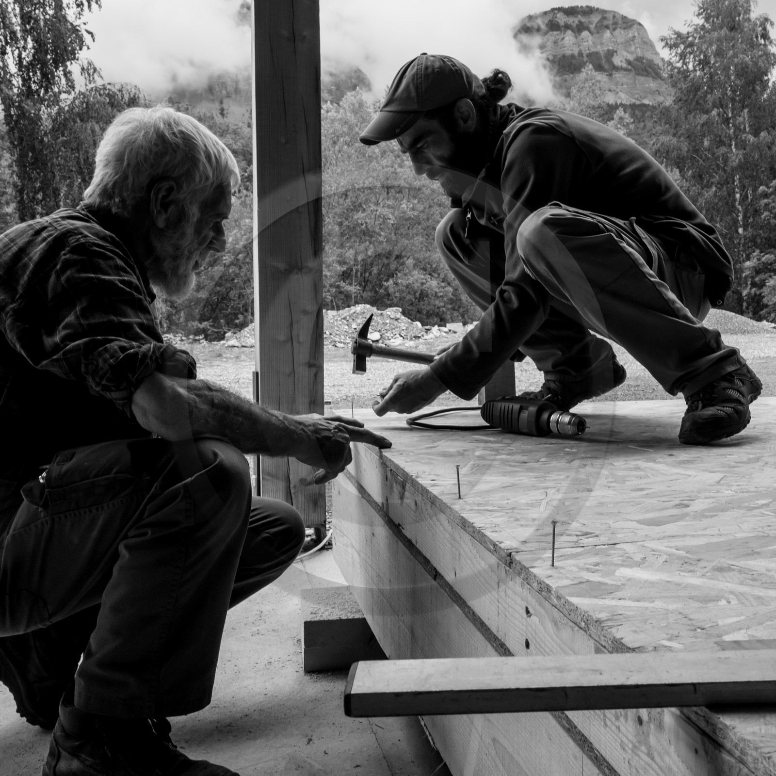 Construction d'une cabane