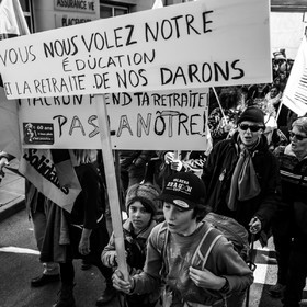 11 février 2023 : Manifestation contre la réforme des retraites à Gap (Hautes-Alpes)