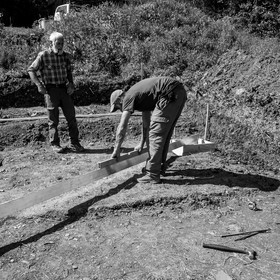 L'installation de la cabane