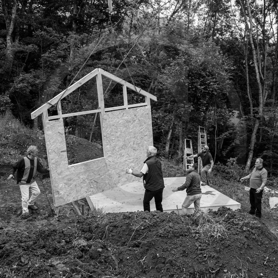 Installation de la cabane