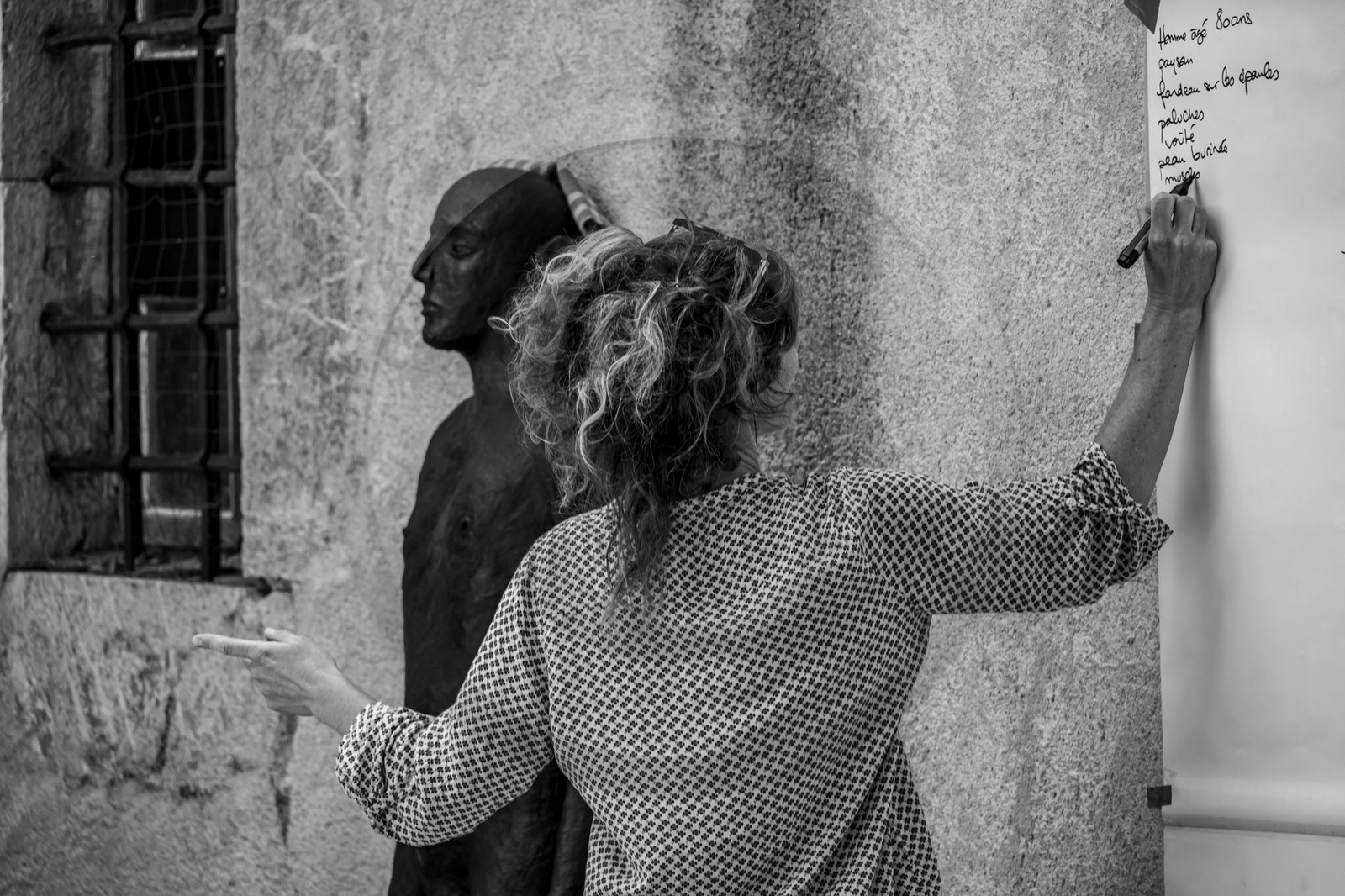 03 juillet 2024 : Création participative de L'homme de l'Ouort avec Barbara Fougnon, artiste plasticienne