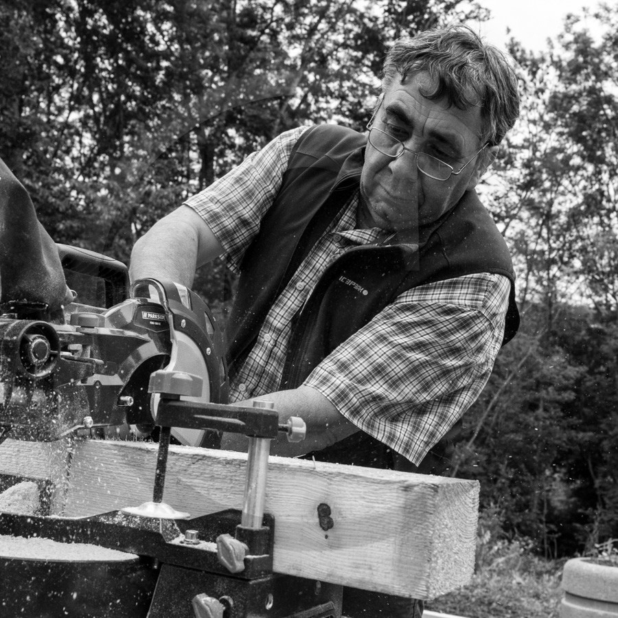 Installation de la cabane