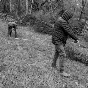 Prise des mesures pour la création des allées - 26 04 2017